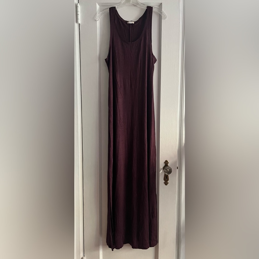 Gap purple long stretchy dress.
